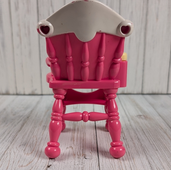 Fisher Price 2006 Mattel Doll House Pink Baby 6" High Chair - Picture 5 of 6